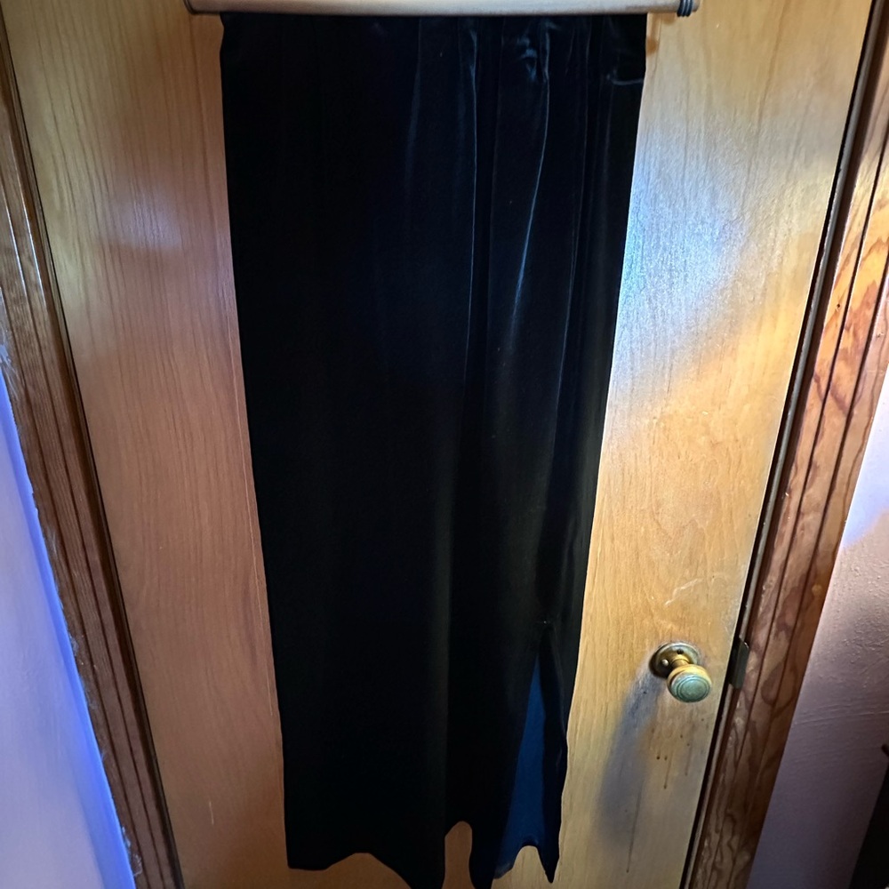 Chico's Black Velvet Skirt